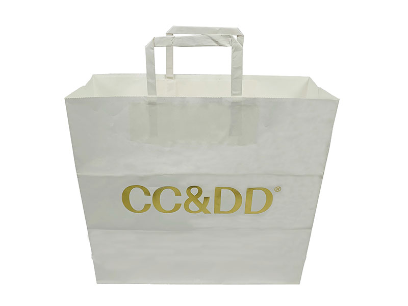 03-120g白牛皮紙燙金服裝手提袋-01